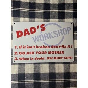 Metal sign for dad’s workshop, Man cave, Grandpa Core